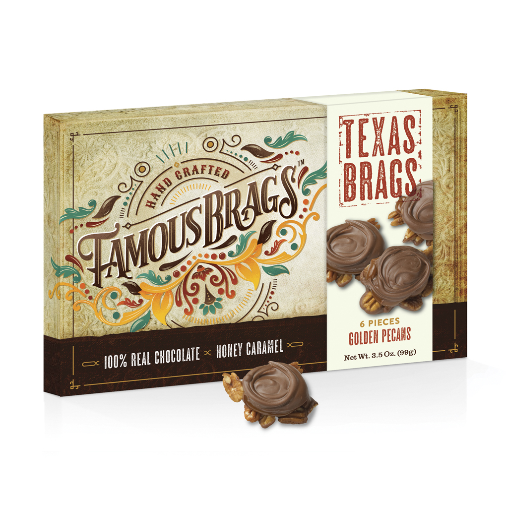 Sweetshop Famous Brags design