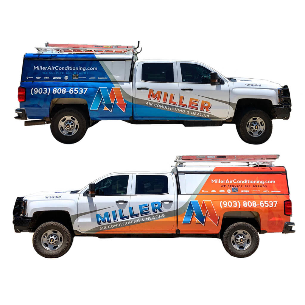 Miller AC & Heat Truck Wrap