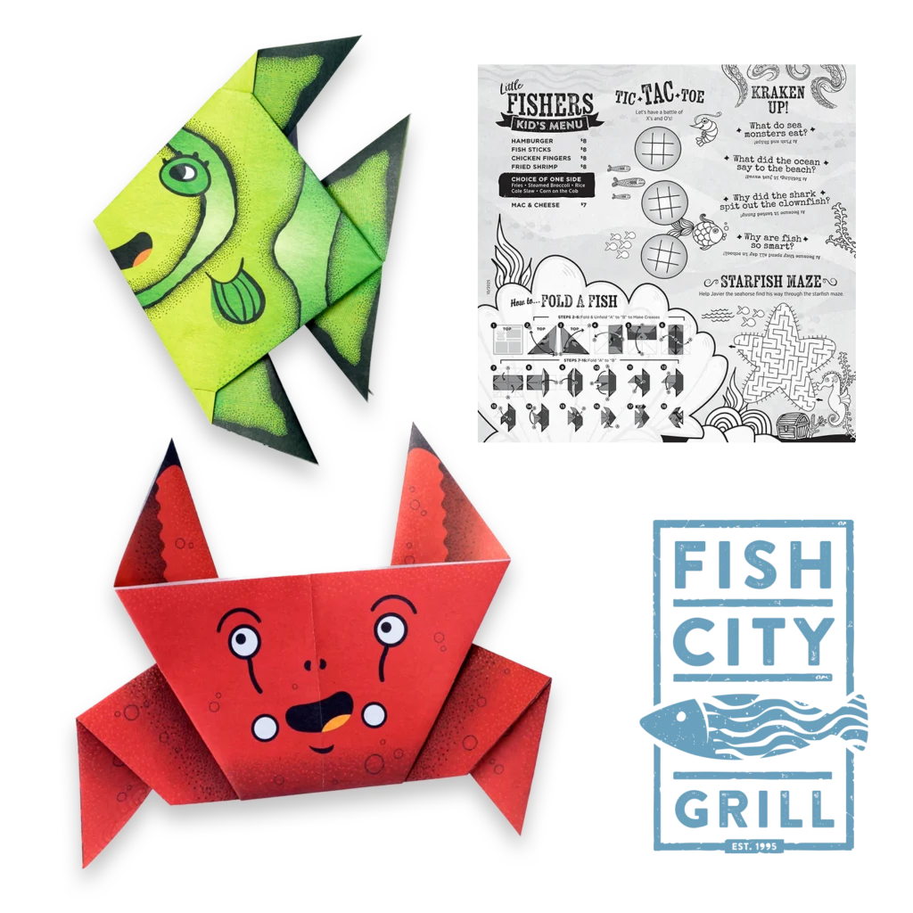 FCG Kids Menu - Origami - Feature