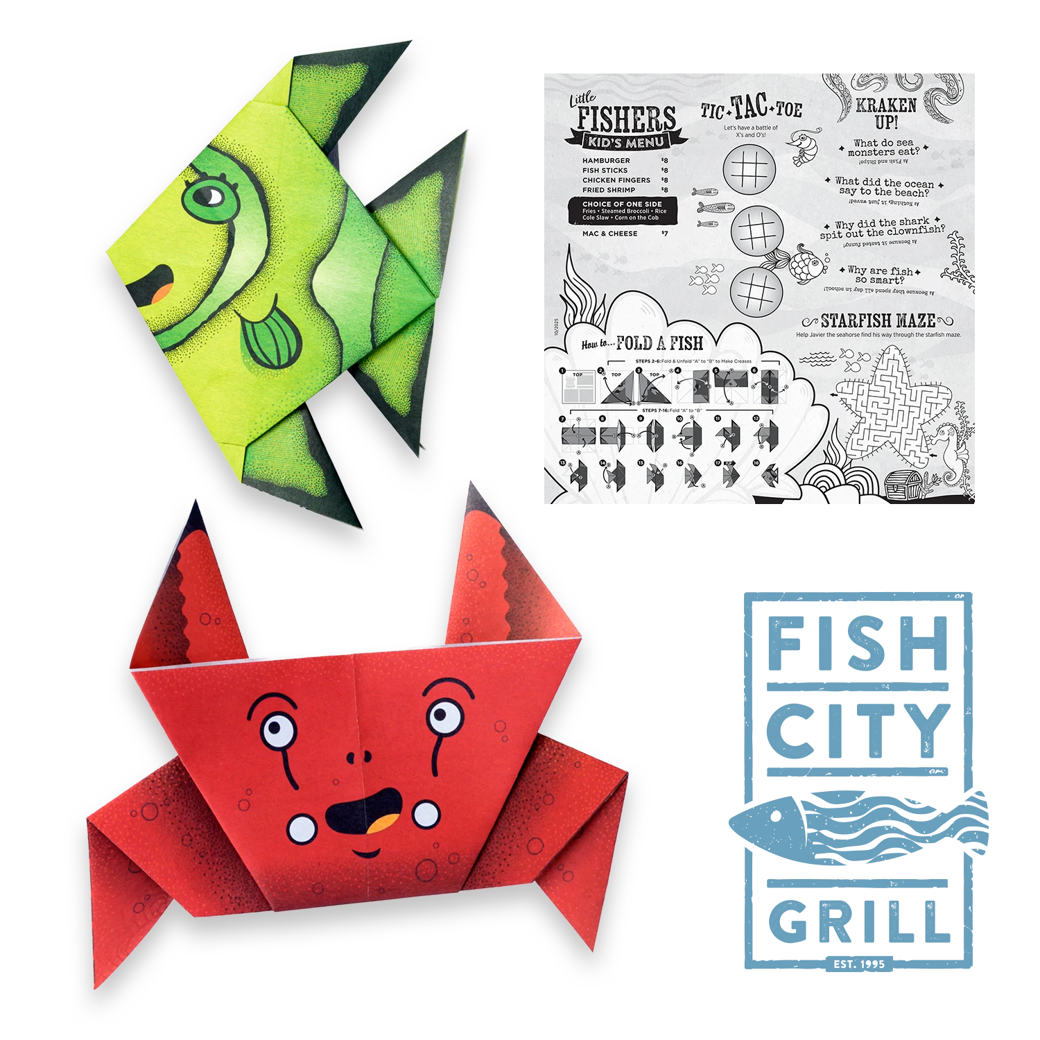 FCG Kids Menu - Origami - Feature